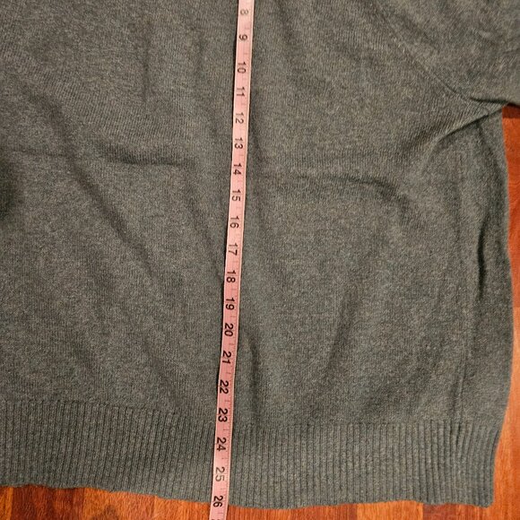 J.Crew Crewneck Sweater – Heathered Green | Classic Cotton Essential - Picture 7 of 8